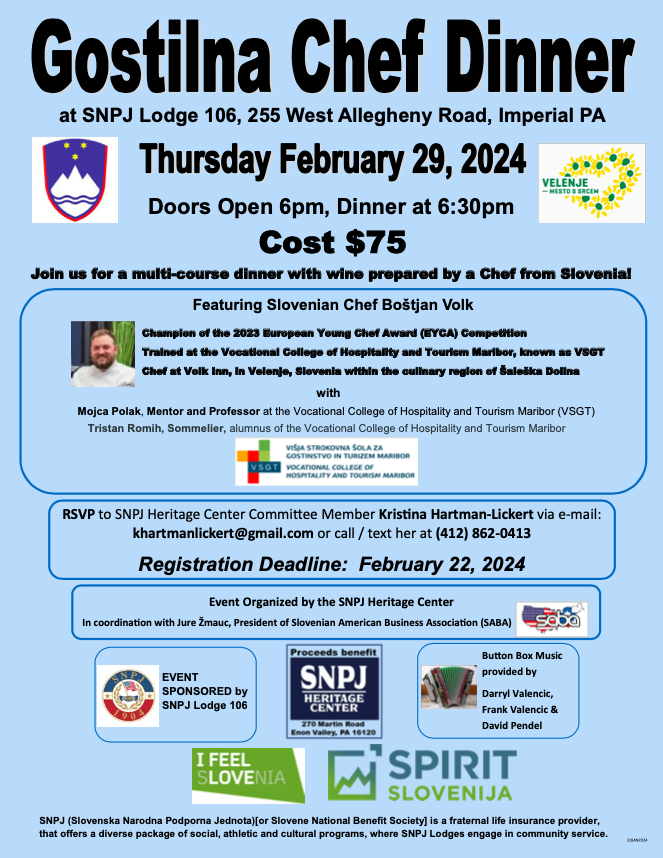 Image: Image for the entry: SABA project “Gostilna Slovenia in US”